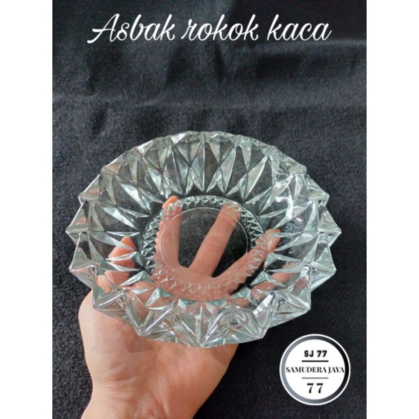 ASBAK KACA  BULAT BESAR / ASBAK ROKOK / ASBAK KACA / ASBAK BELING