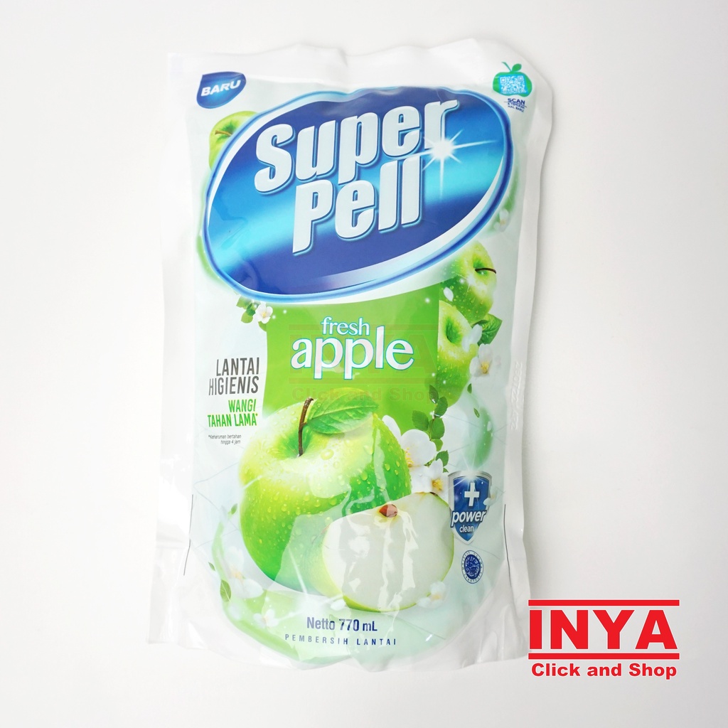 SUPER PELL FRESH APPLE 770ml REFILL - Pembersih Lantai