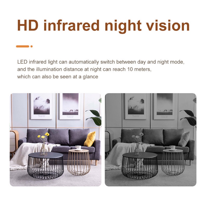 Kamera WiFi HD 1080p 5MP/IP Camera/Pelindung Keamanan/Kamera Pemantauan/Kamera Deteksi Otomatis/Kamera Visi Malam Infrared