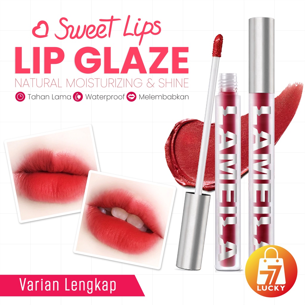 Lameila Matte Lipstick Liquid Korean Lipstik Lip Cream Lip Galze Korean Anti Air Tahan Lama