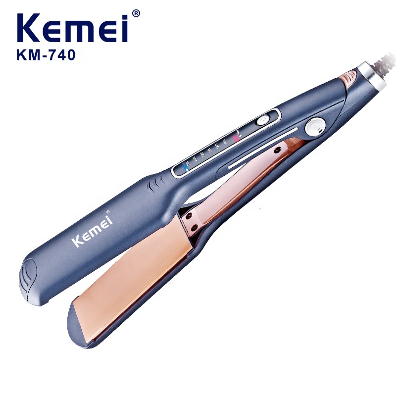 CATOK RAMBUT KEMEI 740 PELURUS RAMBUT PLAT LEBAR ANTI MELEPUH