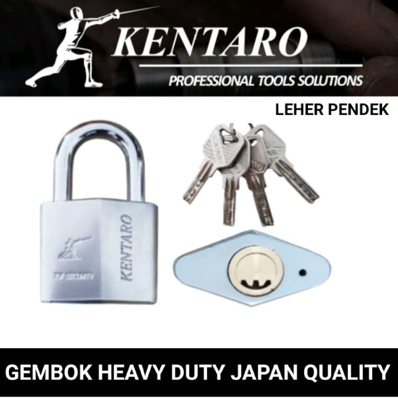 GEMBOK HEAVY DUTY 40MM L/PENDEK  (ANTI MALING ) KENTARO JAPAN QUALITY