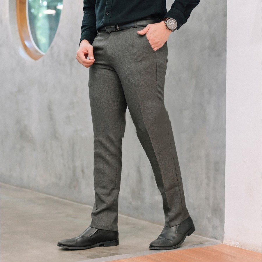 By DILLCA CELANA BAHAN | KERJA | FORMAL | KANTOR | PANJANG | HITAM | DASAR PRIA SLIMFIT