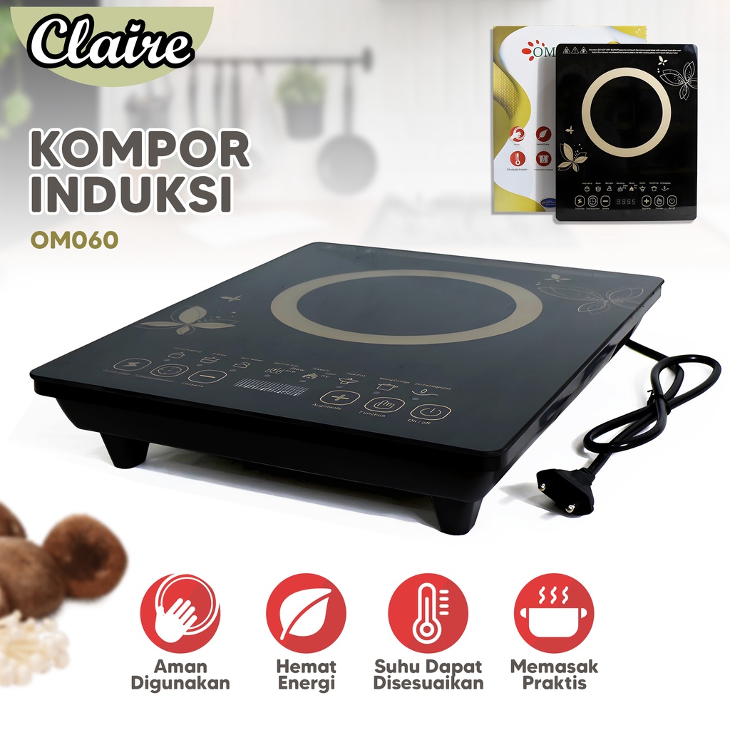 Kompor Induksi OM060 / Kompor Listrik / Kompor Dengan Design Cantik