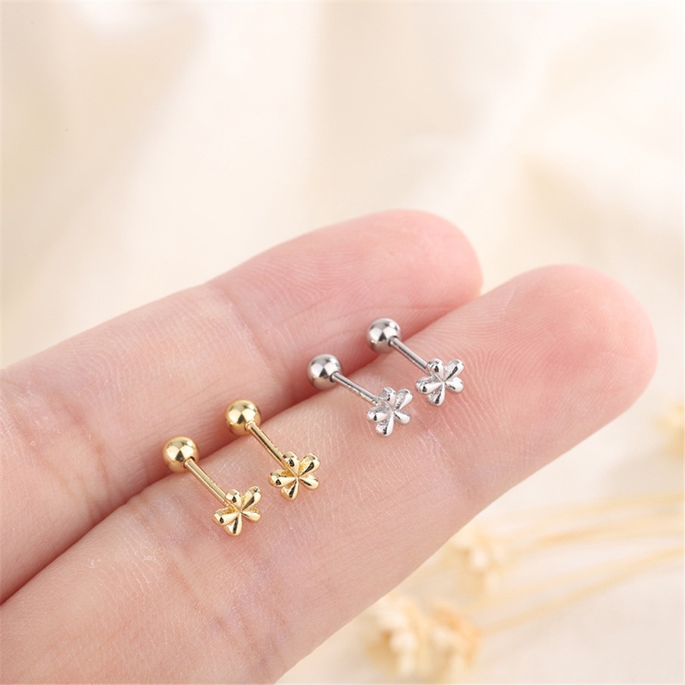 [COD Tangding] Indah Sederhana Anting Bunga Wanita Gadis Lucu Studs Earring Perhiasan Aksesoris