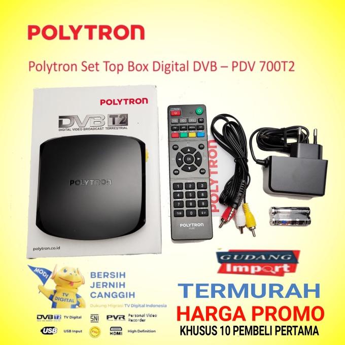 SET TOP BOX POLYTRON TV DIGITAL DVB PDV 700T2