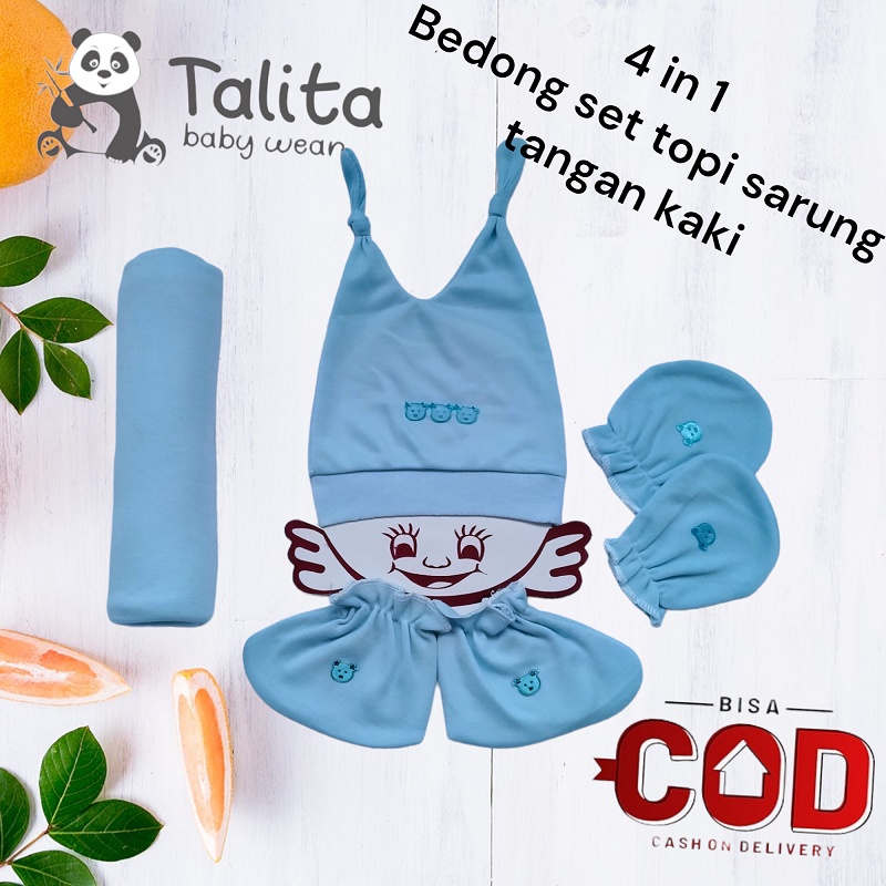 4 IN 1 BEDONG SET TOPI SARUNG TANGAN KAKI SOFT SERIES