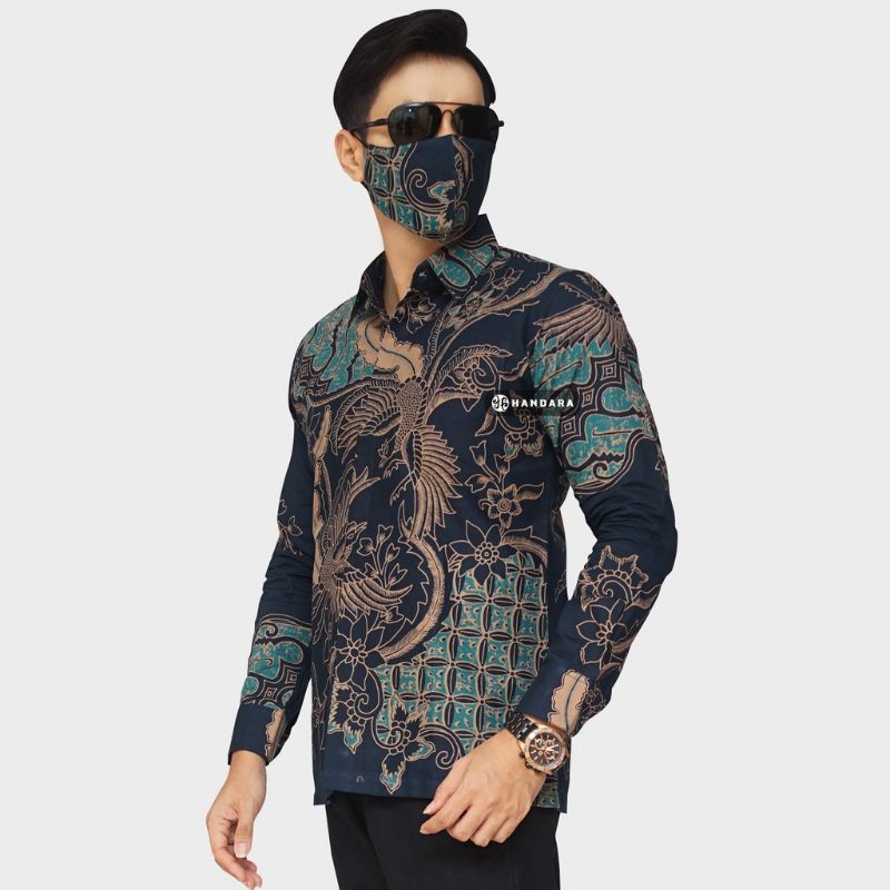 KEMEJA BATIK MODERN SLIMFIT PANJANG BAHUN KATUN HALUS FULL FURING HALUS