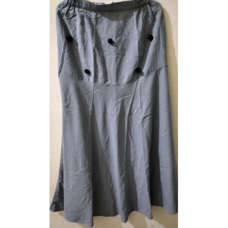 Skirt/rok panjang prelov Kia by ZaskiaSungkar warna grey