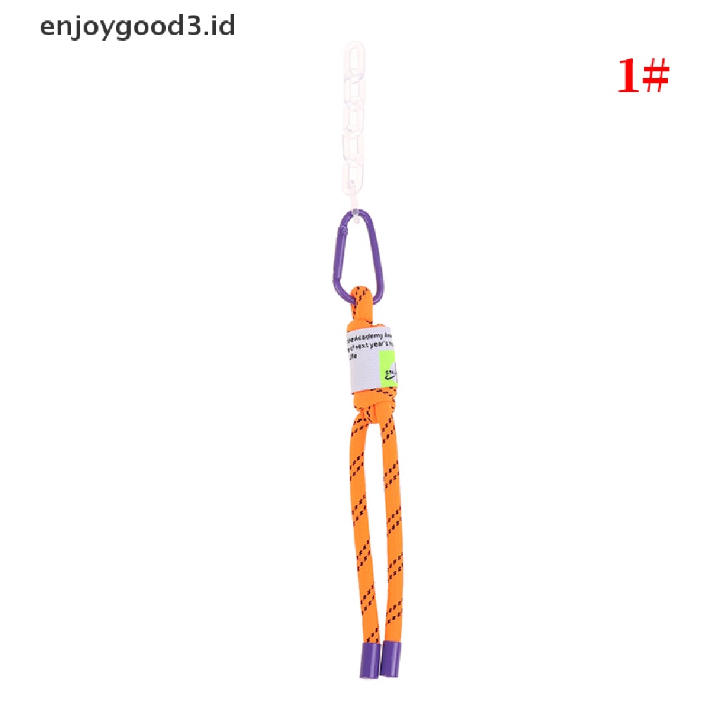 [Rready Stock] Kabel Gantung Neon Telepon Kasus Lanyard Gantungan Kunci Tas Liontin Tali Dikepang (ID)