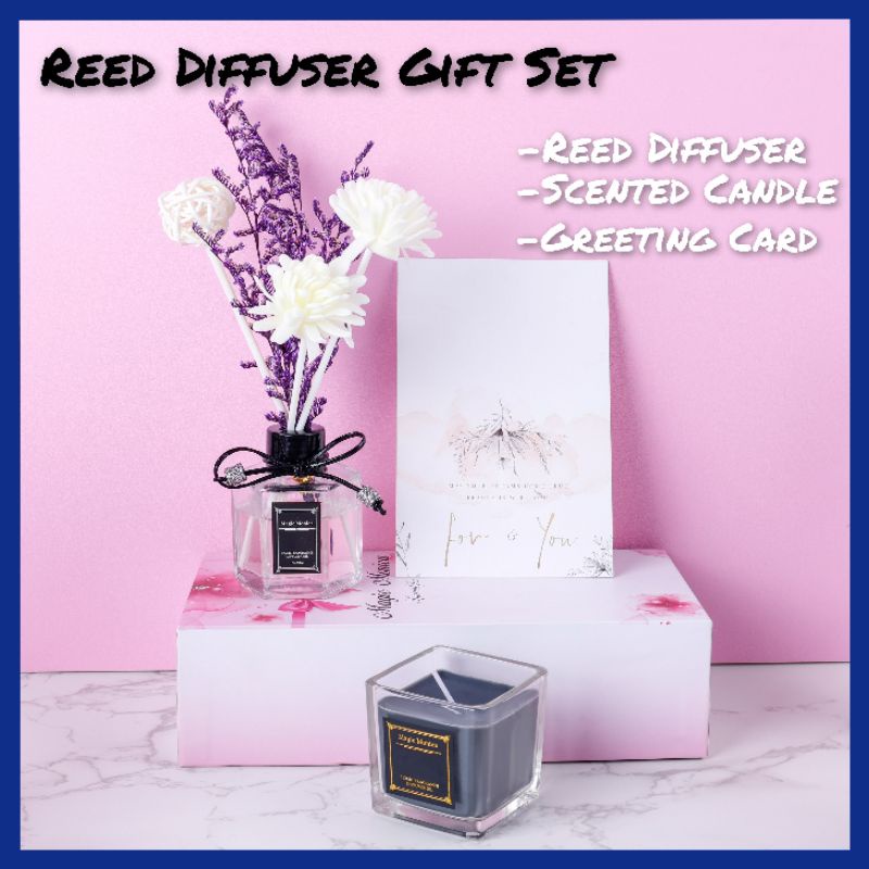 Reed Diffuser Gift set Reed Diffuser Hampers Reed Diffuser Aromatherapy Reed Diffuser Gift Box Scented Candle Gift Scented Candle Hampers Scented Candle Aromatherapy Scented Candle Gift Set Scented Candle Gift Box Souvenier Git Set Reed Diffuser Souvenier