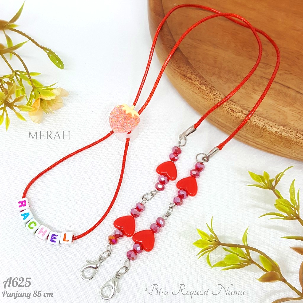 PGX Strap Masker - Kalung Masker - Tali Masker Mute Kristal Kaca Aksesoris Fashion - A625