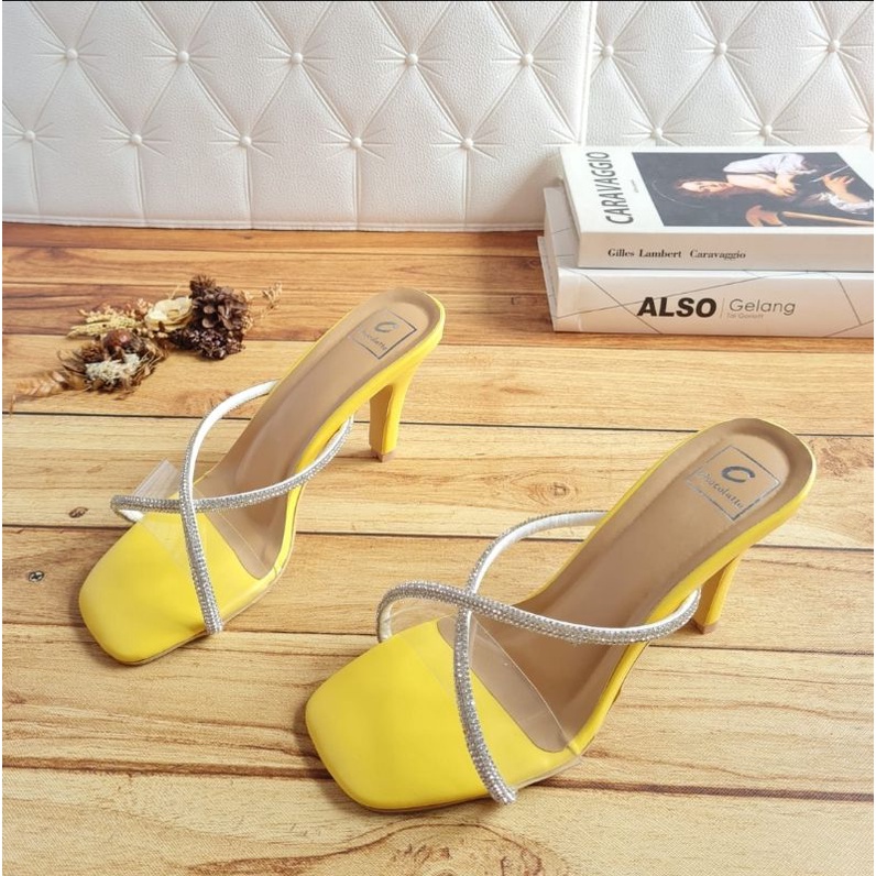 ABBUSHOES RY 26 sendak hak tinggi jeli import mika 9cm