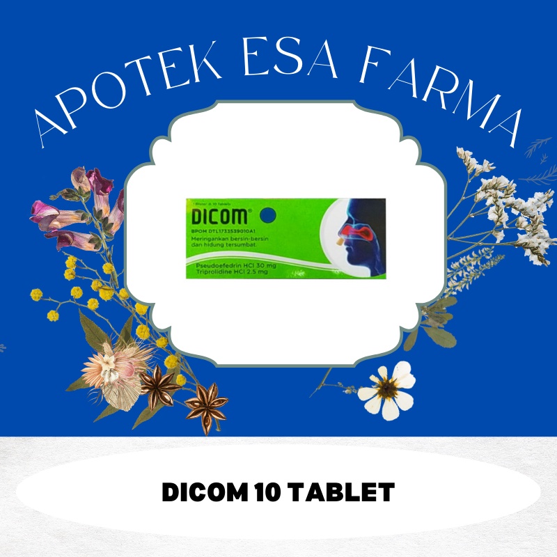 Dicom 10 Tablet - Pereda Hidung Tersumbat