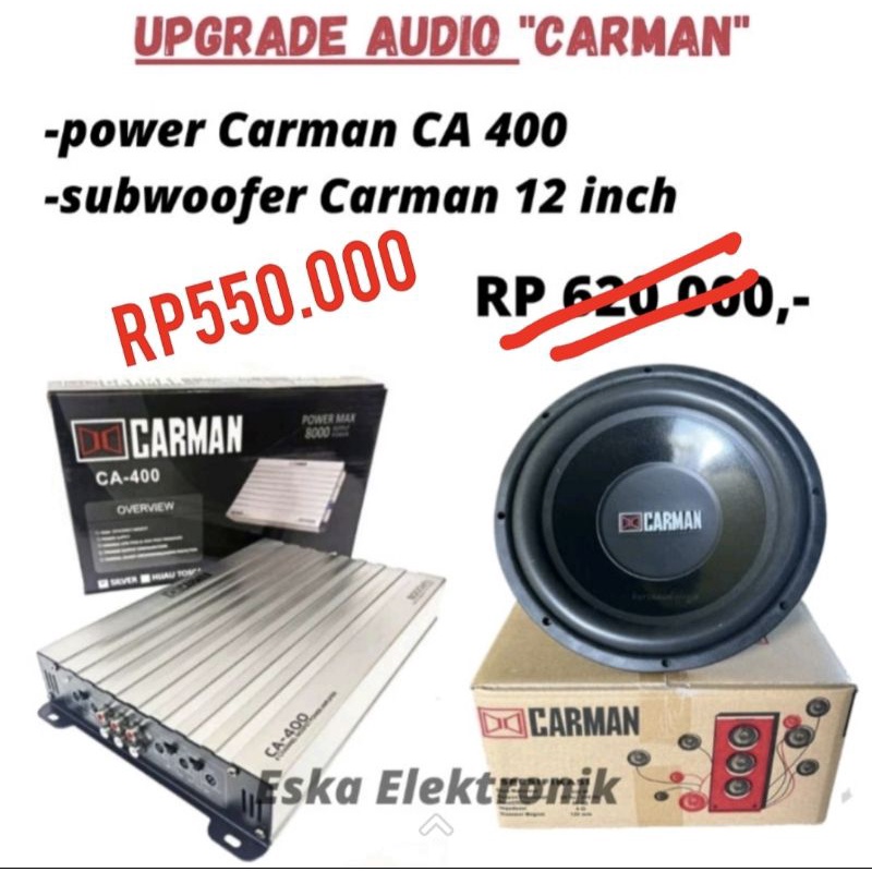 Paket Audio mobil Carman paket audio mobil murah