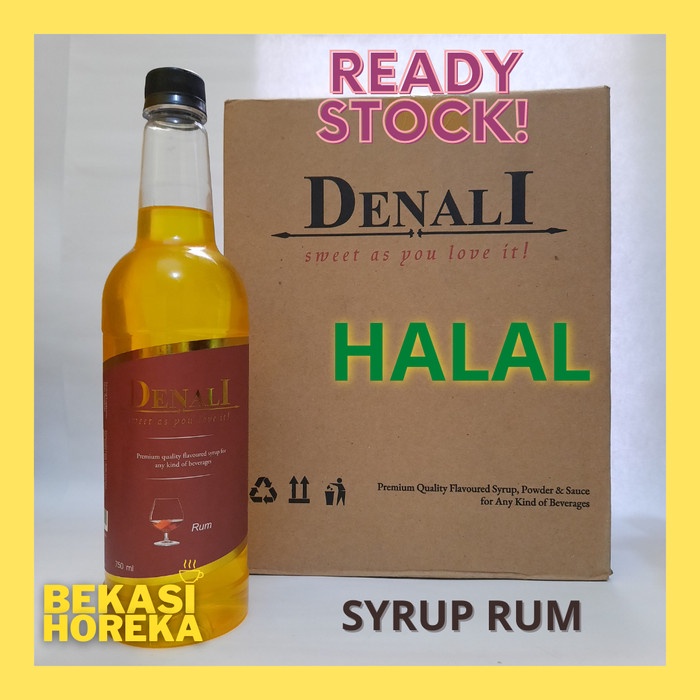 

SYRUP RUM DENALI ISI 750ML SIRUP ENAK HALAL 100%