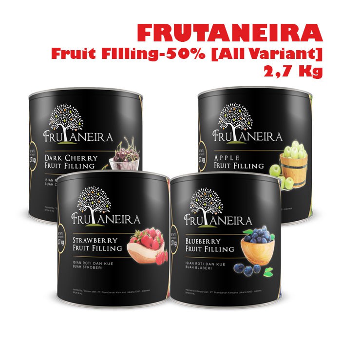 FRUTANEIRA Fruit Filling All Variant / Isian Buah Semua Rasa 2,7 Kg / 2.7kg