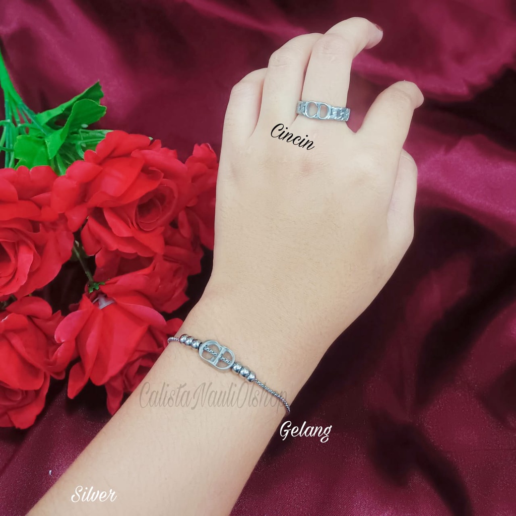 GELANG SERUT TITANIUM C FASHION BRANDED PERHIASAN EMAS KOREA ANTI KARAT DAN ANTI LUNTUR