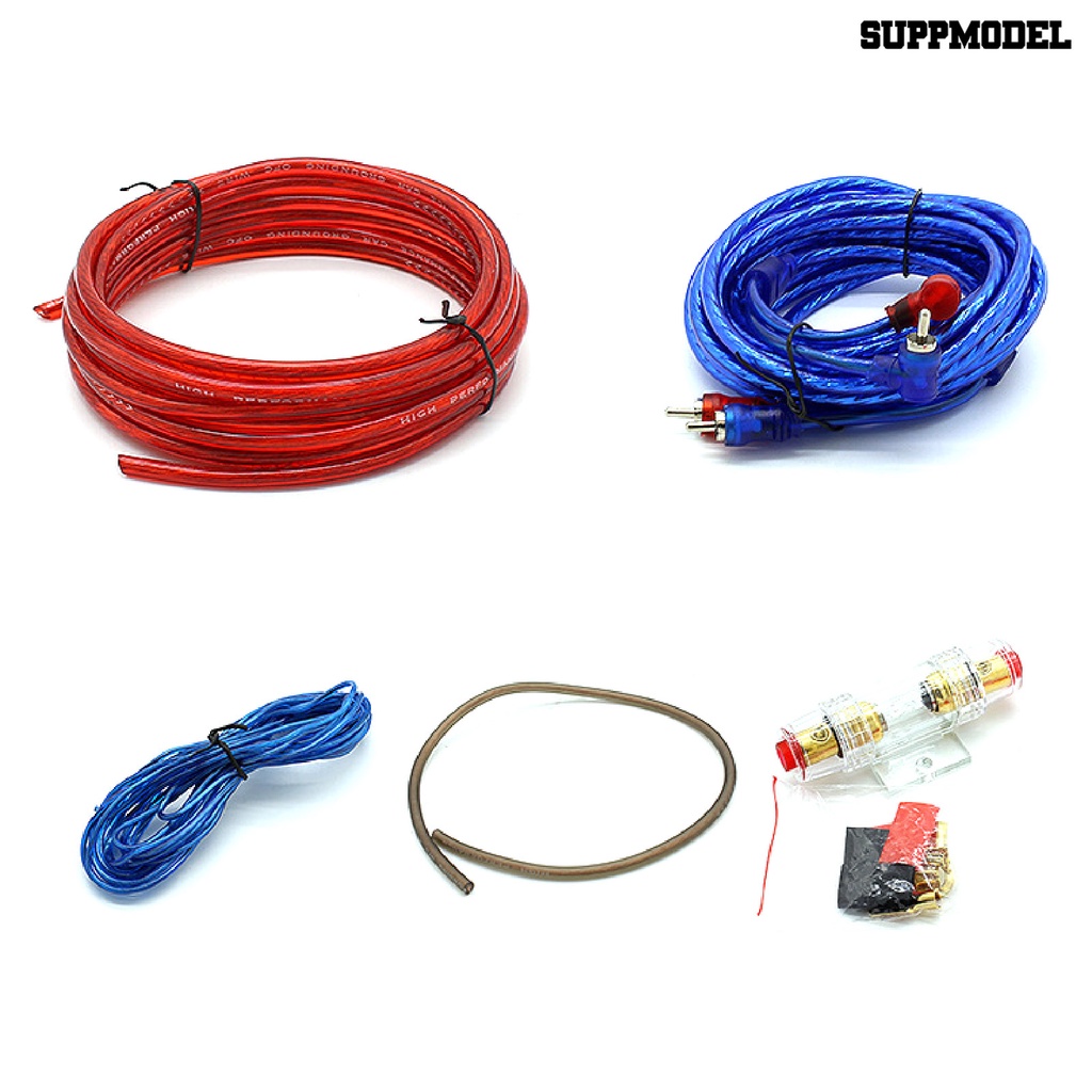 [SM] 1set Kabel Speaker High Fidelity Stabil Data Transmisi Universal 60A Kabel Audio Ampilifier Mobil Untuk Subwoofer