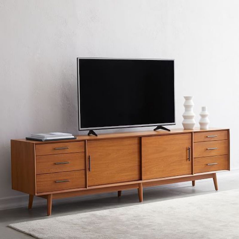 Meja Tv Retro - Buffet Tv Credenza - Credenza Minimalis Jati