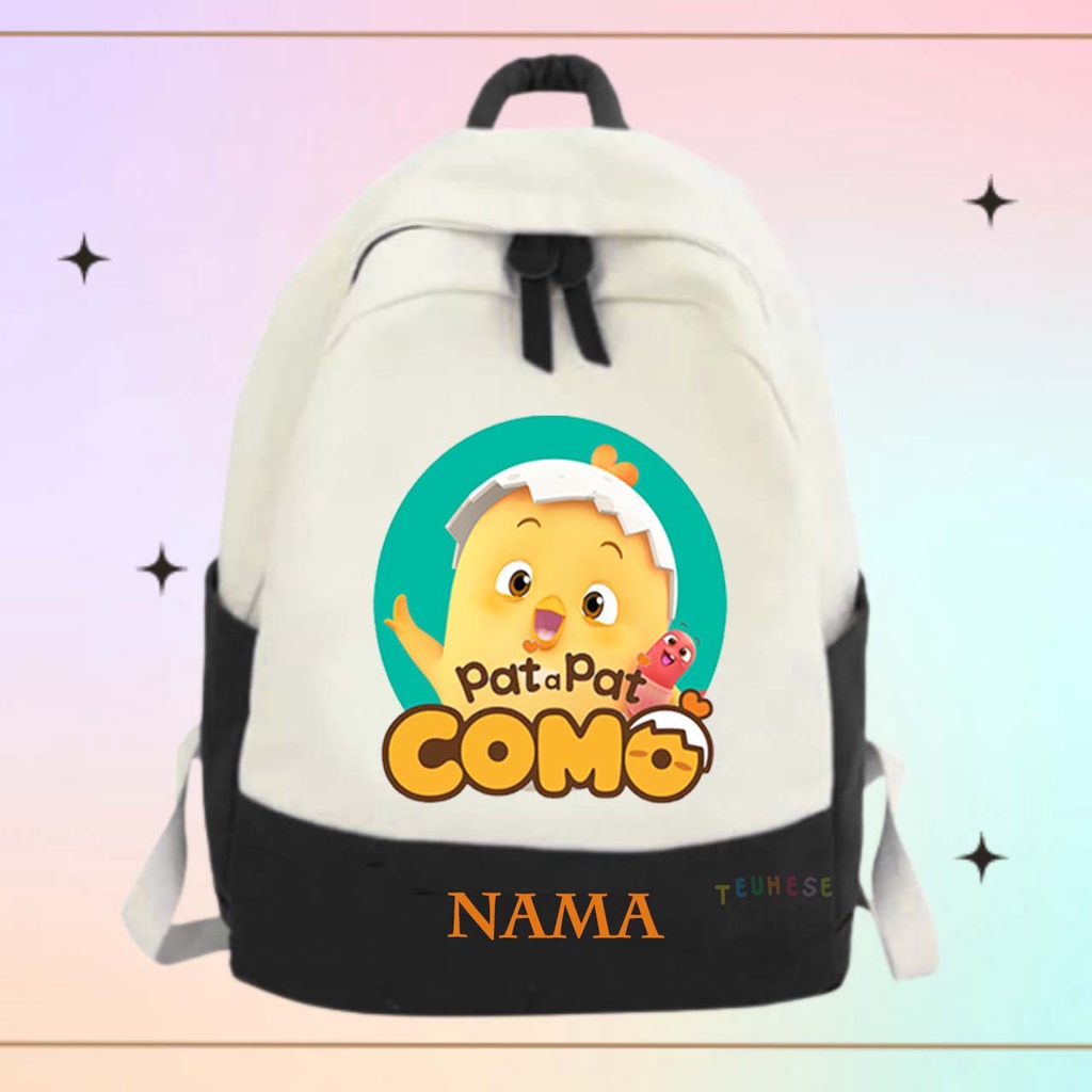 BAJU KAOS ATASAN ANAK KARAKTER PAT A PAT FREE NAMA