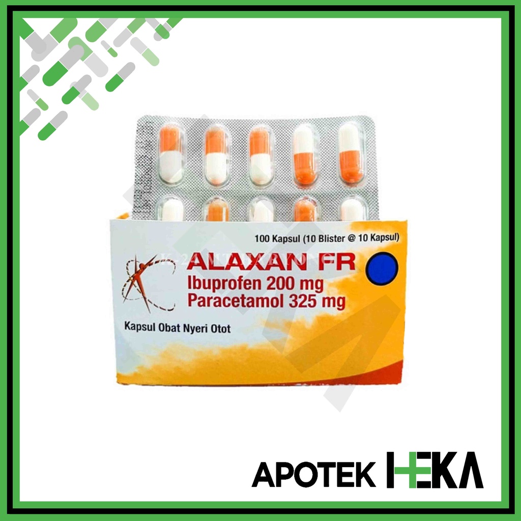 Alaxan FR Box isi 10x10 Kapsul - Meredakan Nyeri Otot, Sakit Kepala (SEMARANG)