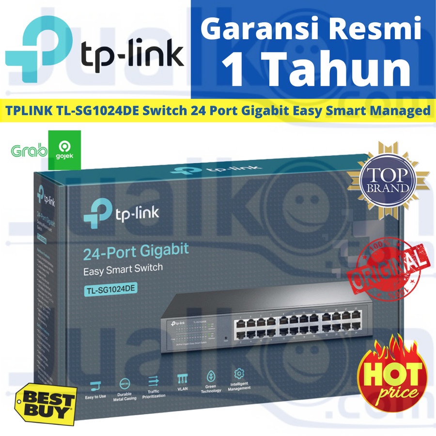 TPLINK TL-SG1024DE Switch 24 Port Gigabit Easy Smart Managed