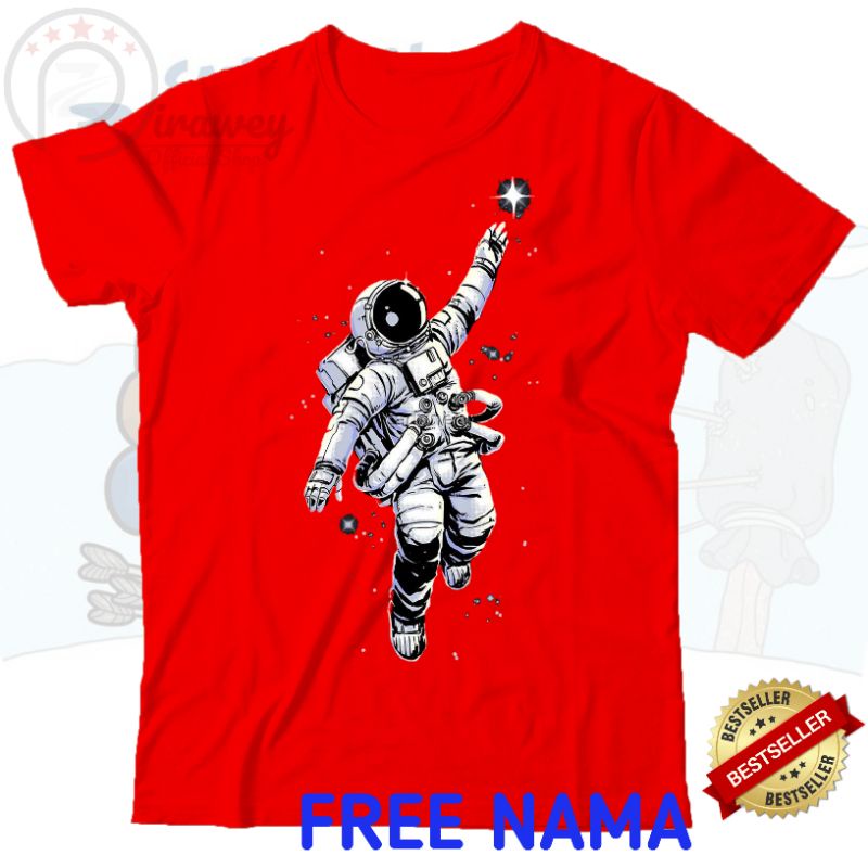 kaos anak, astronot, custome,kualitas distro