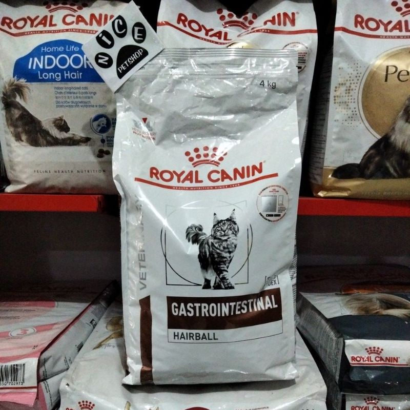 Royal Canin GASTROINTESTINAL Hairball 4KG Makanan Kucing Rc Gastro Intestinal fres Pack 4kg