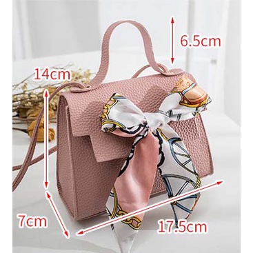 MB003 TAS MINI SELEMPANG SLINGBAG PEREMPUAN WANITA CLIP ON PITA IMPOR