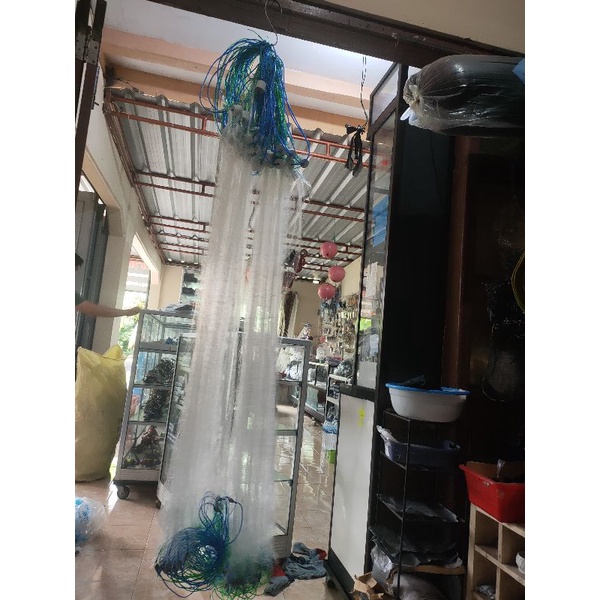 jaring ikan nila siap pakai jaring ikan mujaer 025 2 1/2 inchi