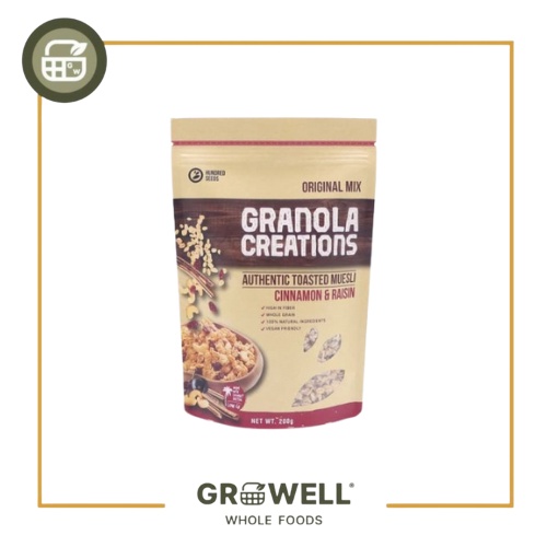 GRANOLA CREATIONS CINNAMON & RAISIN 200GR