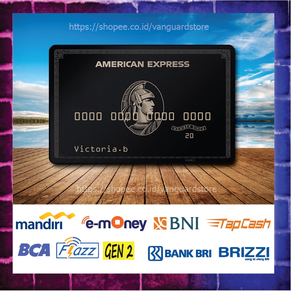 KARTU E MONEY E TOLL KARTU AMERICA EXPRESS 6 DEBIT CREDIT EMONEY MANDIRI FLAZZ BCA BNI TAPCASH BRIZZI BRI - 1 SISI