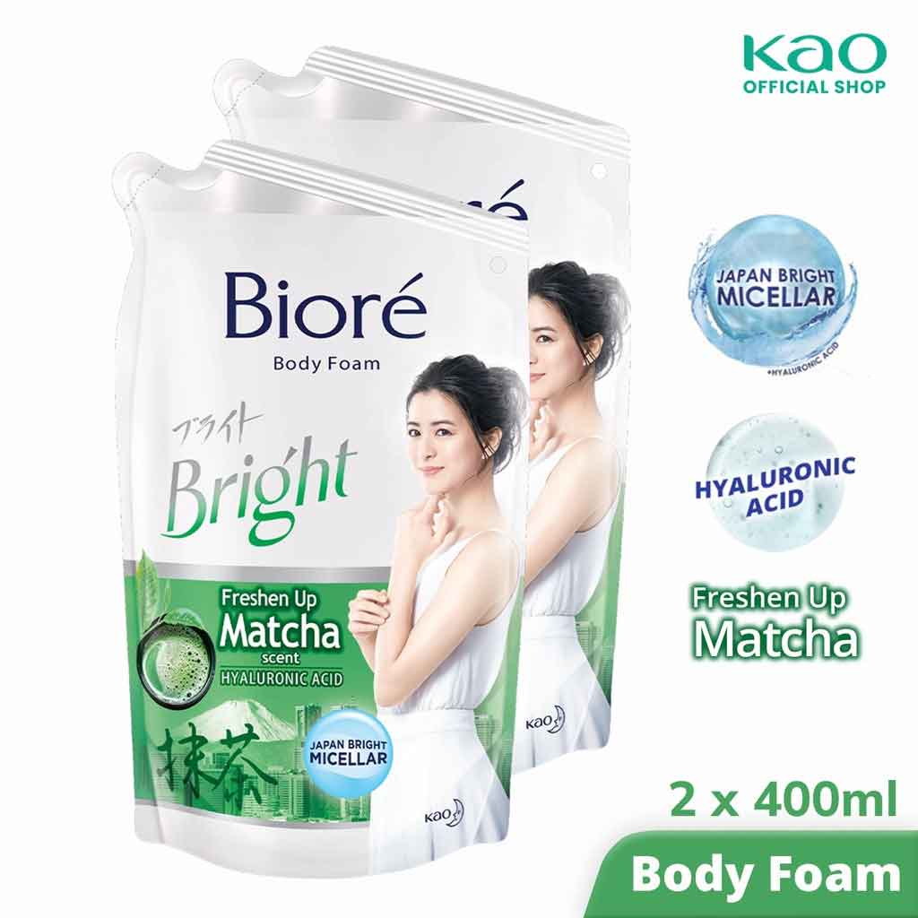 Biore *body foam *bright /matcha *400 ml