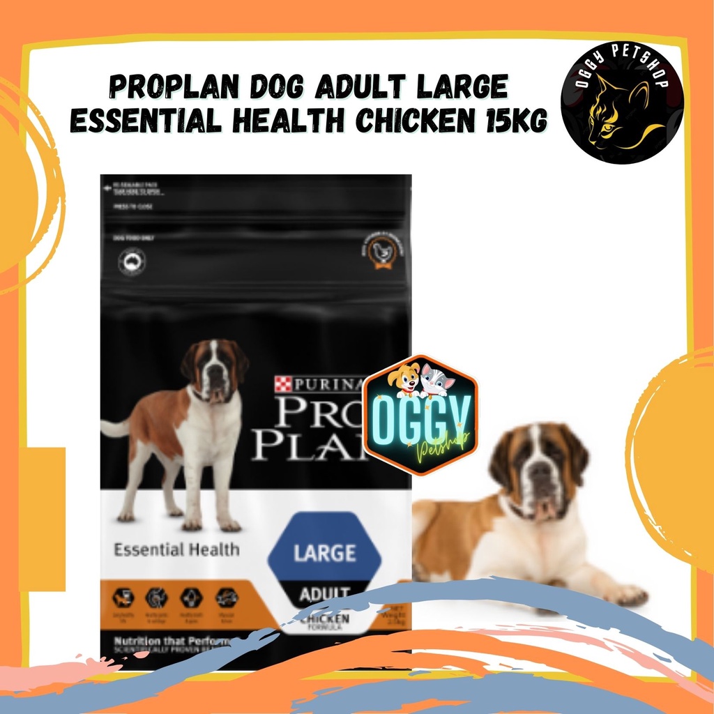 [GRAB/GOJEK] PROPLAN Dog Adult Large Essential Health Chicken 15kg