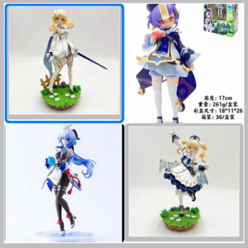 lumine / barbara / ganyu / gigi figure genshin impact pvc