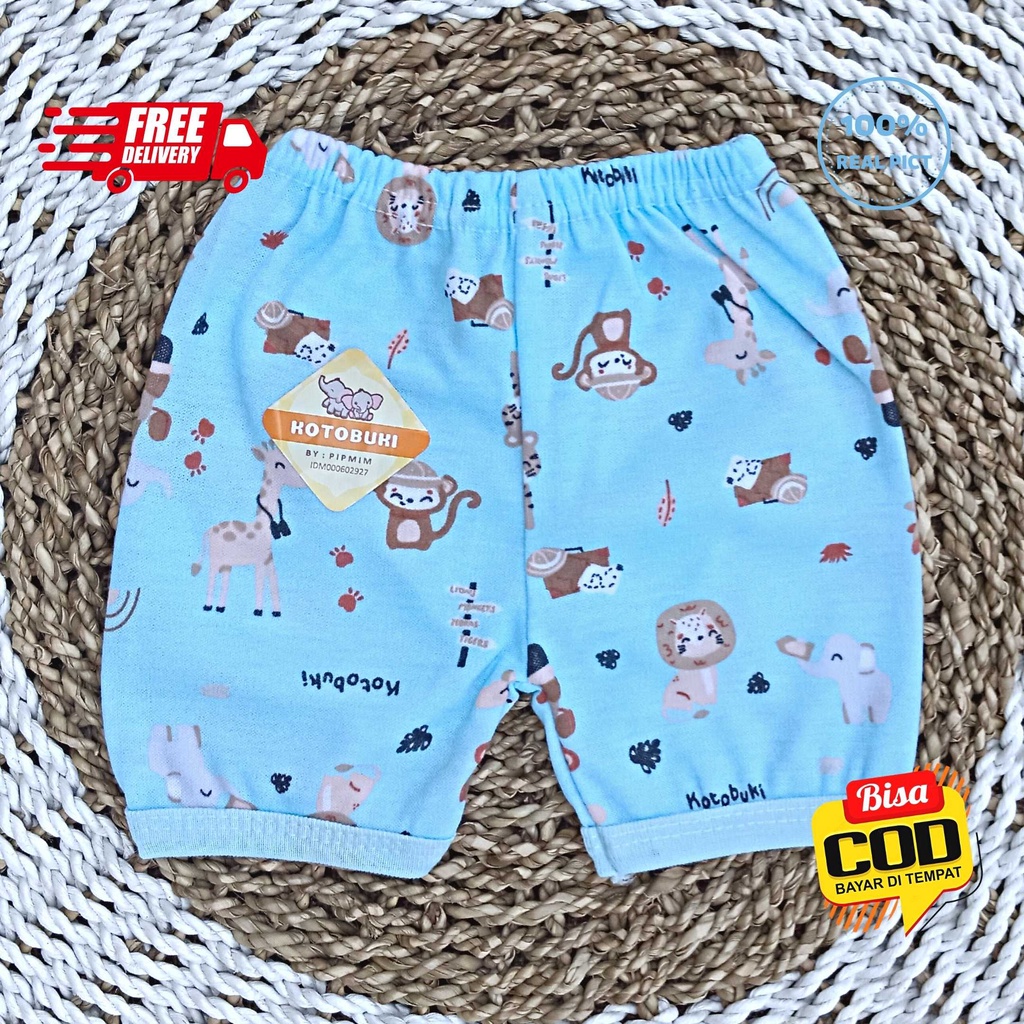 Celana Pendek Bayi Newborn Motif Animal Series merk KOTOBUKI