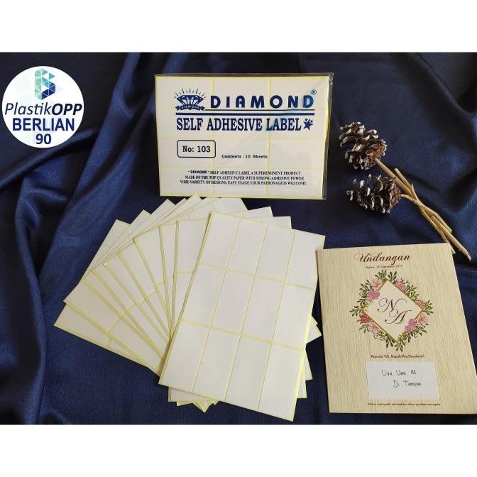 

Label Undangan 103 Sticker 103 Untuk Nama Undangan (ISI 25 PACK/1 BAL) TERMURAH