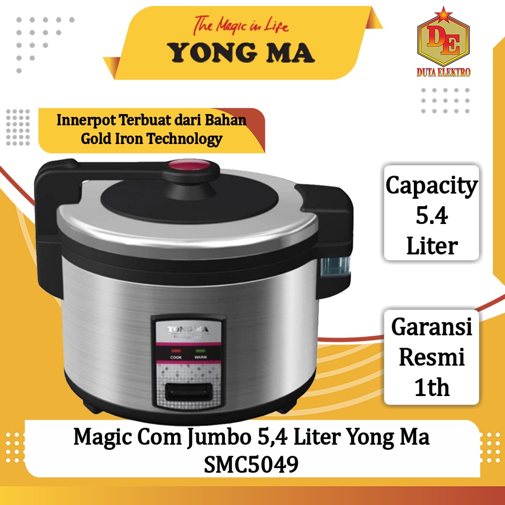 Magic Com 5,4 Liter Yong Ma SMC 5049 Jumbo