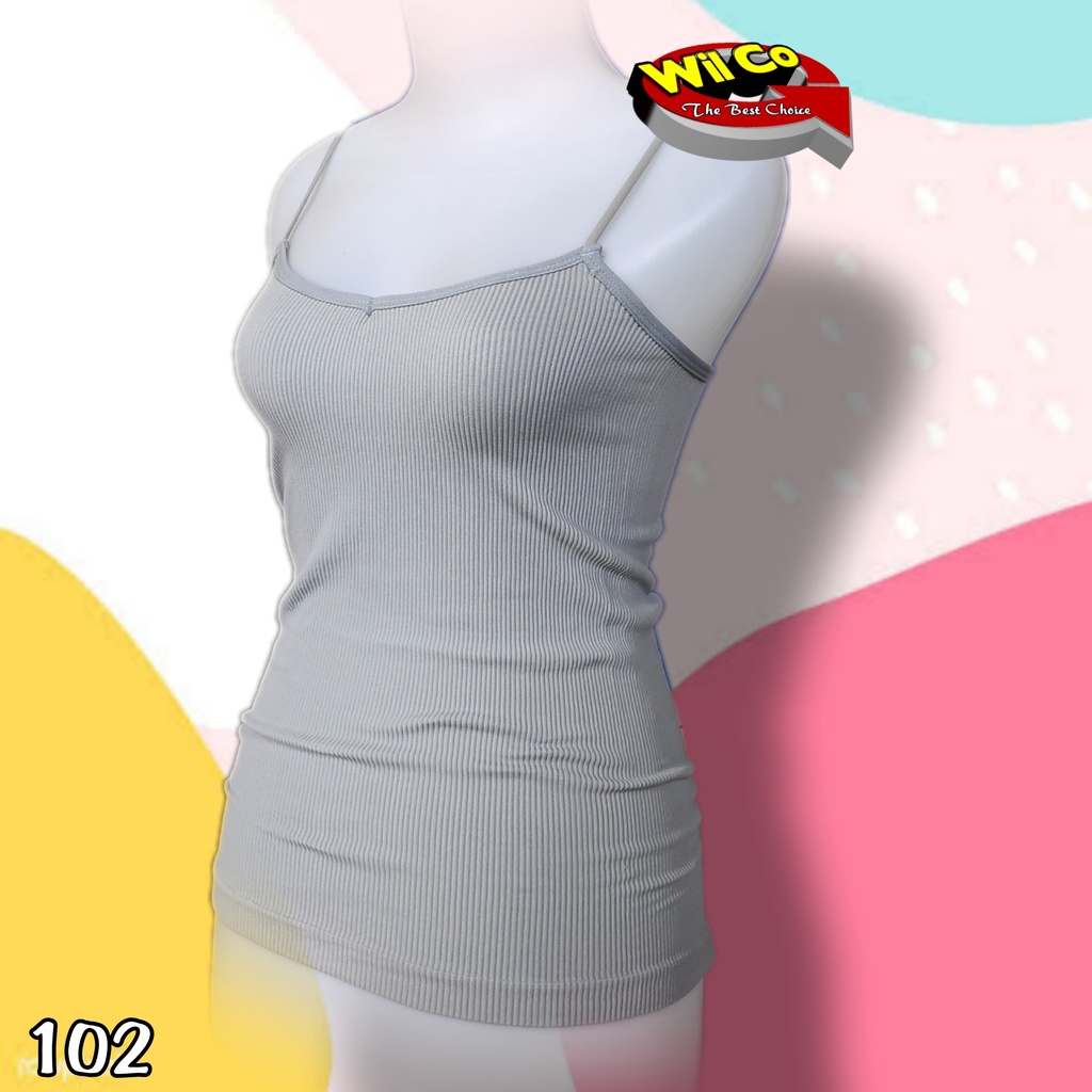 K102 - TANKTOP/KAMISOL ATASAN PAKAIAN DALAM WANITA VAYA BAHAN RAJUT TALI KECIL ALL SIZE