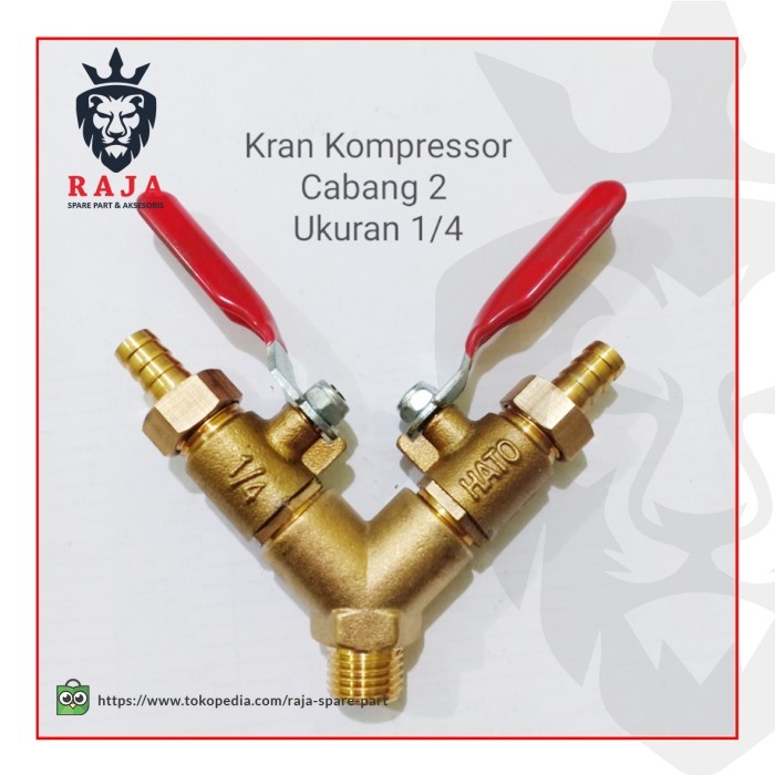 Udara Cabang Y Kran Kompresor Angin 1/4 Kran Kompresor Kran Angin Kompresor