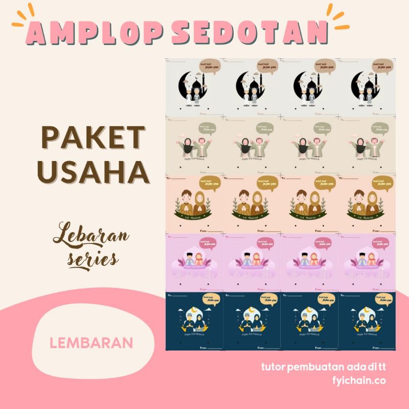 

Paket Usaha] Amplop sedotan lebaran series lembaran