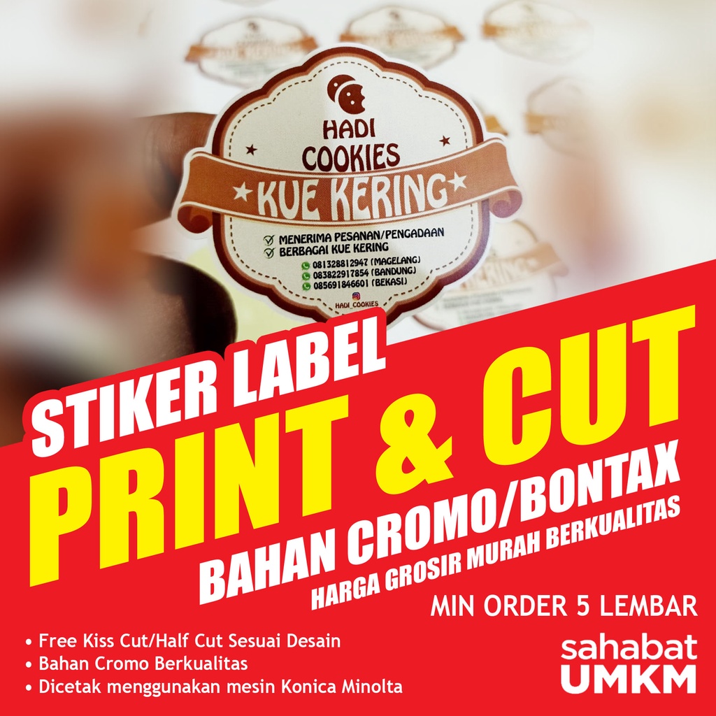 

STIKER LABEL MAKANAN TOPLES KUE KERING CROMO BONTAX