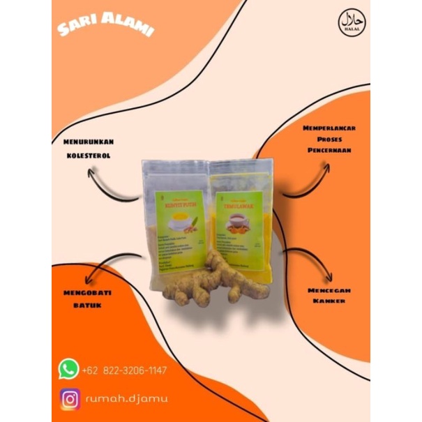 

jamu kunir putih dan temulawak SYIFAUS SAQIM