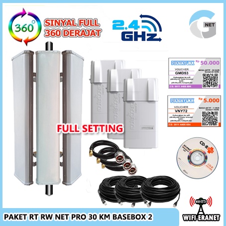 PAKET RT RW NET PRO 30 KM Gnet - BASEBOX 2