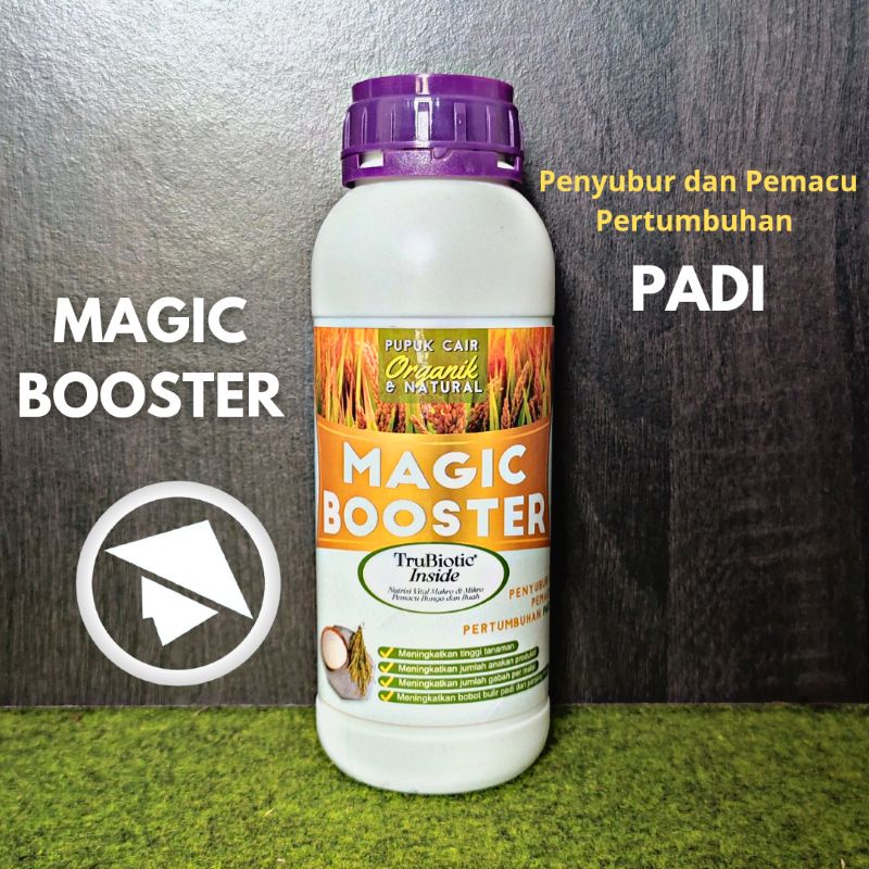 MAGIC BOOSTER PADI PENYUBUR & PEMACU PERTUMBUHAN PADI NITROGEN,PHOSPAT, KALIUM, UNSUR MIKRO EDTA, DL