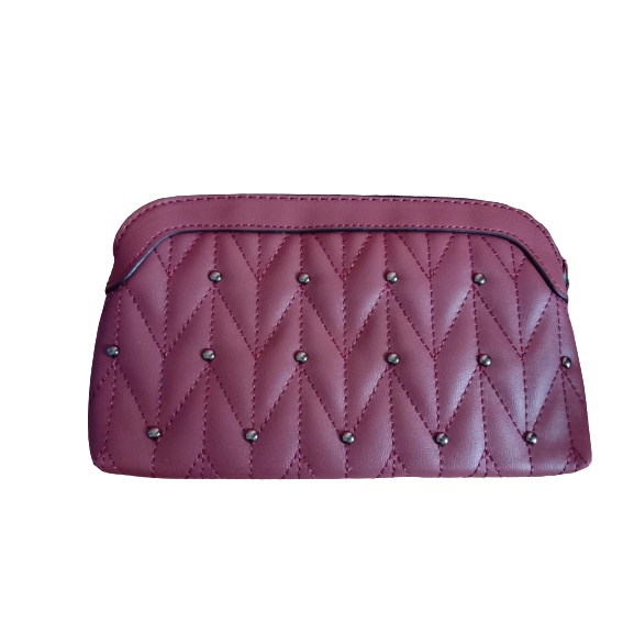 Dompet Selempang Nails White Bahan Kulit Sintesis Wanita / Clutch #L986
