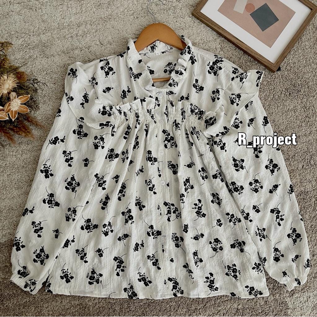 LD 130 104 | blouse motif lucu | Atasan wanita murah big size original by r_project | Promo Live ke 2