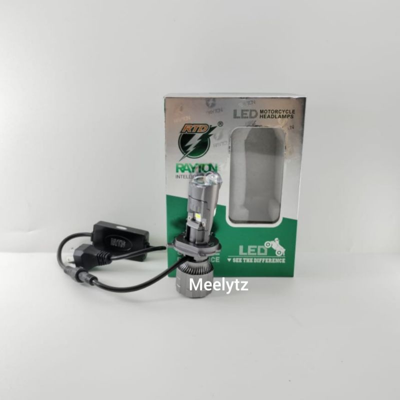 Lampu utama Led RTD M01M Mini Projector H4 cut off motor mobil Lampu depan jauh dekat Oiginal RTD Rayton