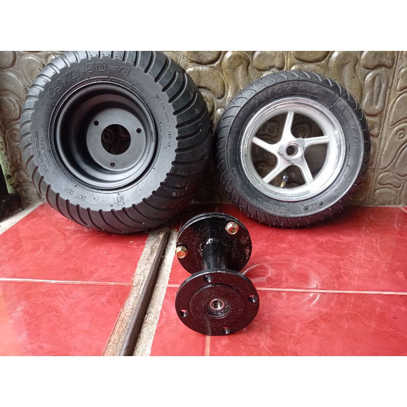 Ban set velg goped depan belakang pnp mio